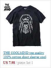 THE COOLMIND, хлопок, короткий рукав, с принтом фукуса, забавная Мужская футболка, повседневная, Круглый ворот, свободная, летняя футболка для мужчин, топы, футболки