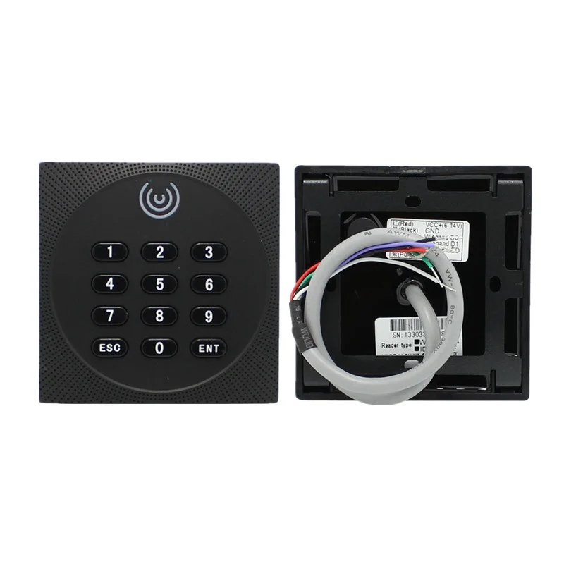 ID WG26 key IP65 Водонепроницаемый RFID считыватель карт 13,56 МГц 125 кГц бесконтактный считыватель карт контроля доступа клавиатура Wiegand 26 34 NFC считыватель - Цвет: ID WG26 key