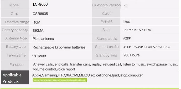 Jqaiq накладные Беспроводной наушники Bluetooth V4.1 гарнитура Портативный спортивные стерео наушники с микрофоном для смартфонов
