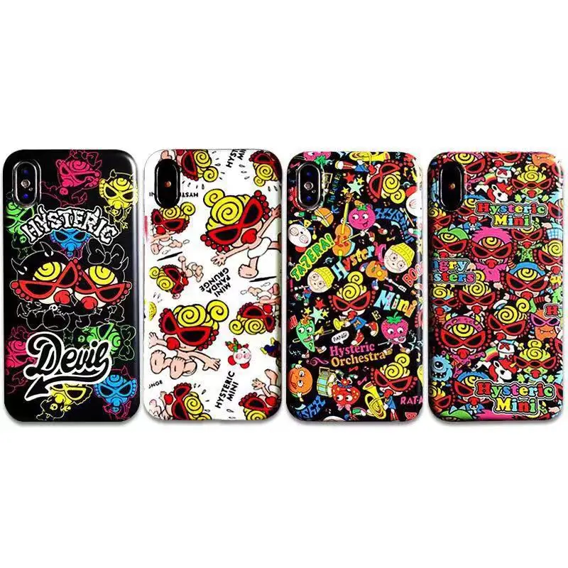 Japan Fashion Tide Pacifier Superman hysteric mini Case for iPhone X Xs Max Xr 8 7 6 6S Plus Matte Soft Silicon Phone Coque |