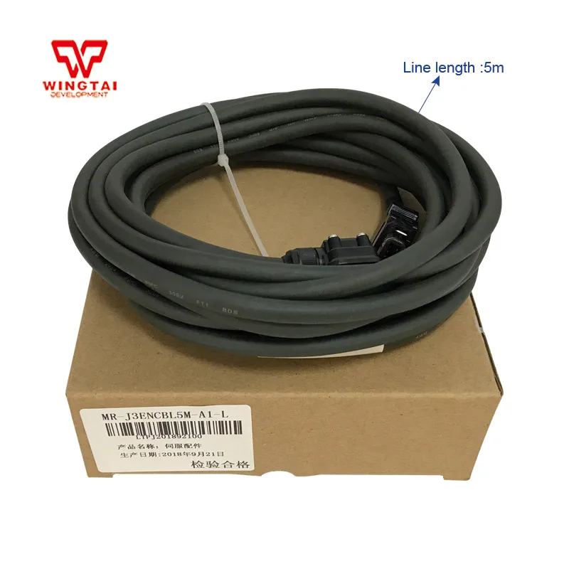 5 метров Mitsubishi Servo Мотор кодирующего устройства MR-J3ENCBL5M-A1-L чистый Медный провод