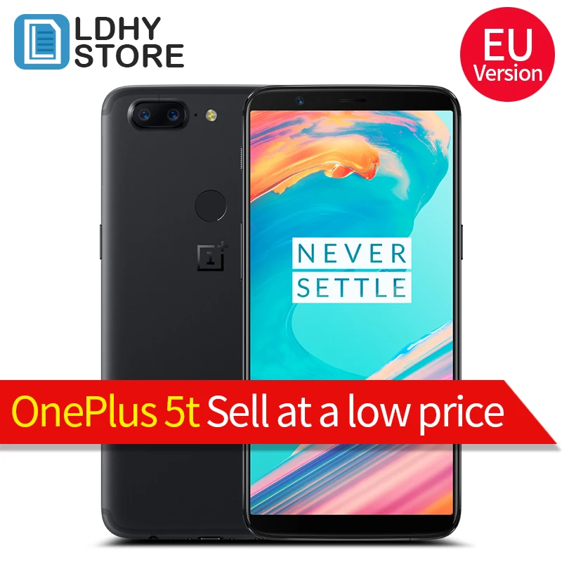 Оригинальный OnePlus 5 т 6 ГБ 64 Snapdragon 835 Octa Core отпечатков пальцев ID 01 дюймов 1080x2160 P 20.0MP 2