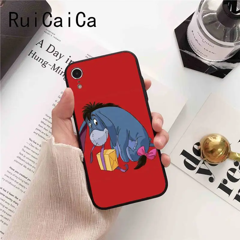 Ruicaica Baby Eeyore Donkey СПЕЦИАЛЬНОЕ Новое поступление черный чехол для телефона iPhone 8 7 6 6S