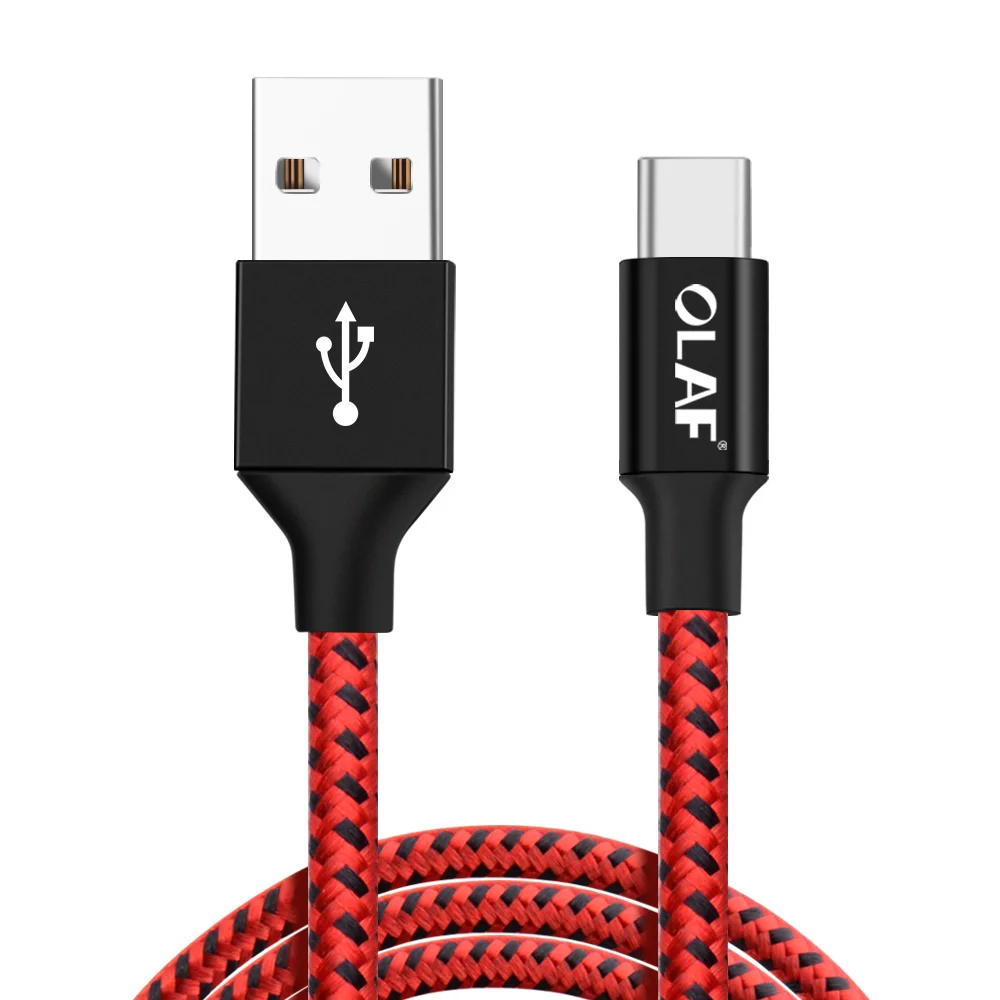 OLAF 3 м USB Type C кабель для Xiaomi Redmi Note 7 USB-C Быстрая зарядка Type-C Samsung Galaxy S9 S8 Plus S10 |
