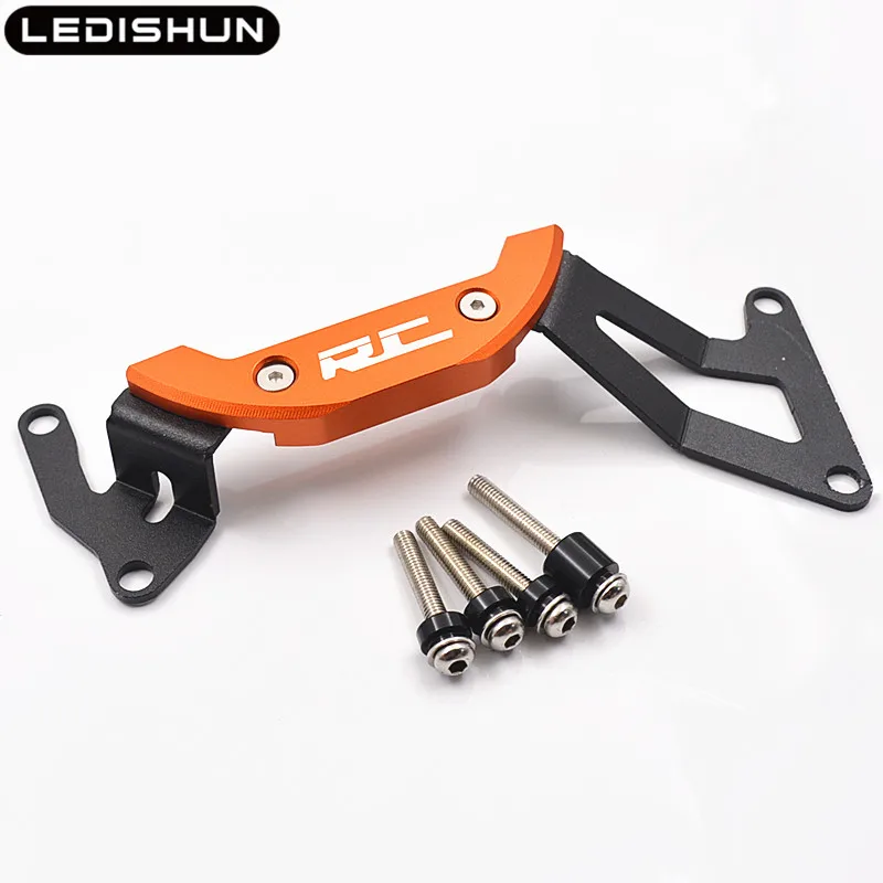 right-RC Orange Для KTM DUKE 250 390 RC 390 DUKE390 RC390- защита двигателя Чехол слайдер - Цвет: right-RC Orange