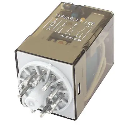 DC 12V Катушка 10A 250V AC 11 Pin Реле общего назначения 60 13 3PDT 3 NC-NO | Обустройство дома