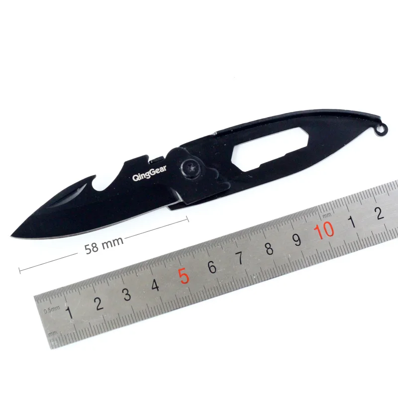 6 шт. QingGear Многофункциональный складной карманный нож брелок EDC Мини Подарочный