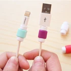 10 шт. аксессуары для наушников защита для USB кабеля наушников пластиковый шнур защита провода намотка для телефона 5 6 7 plus