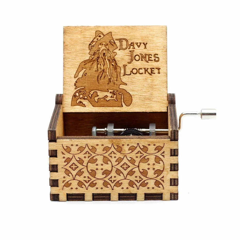 Davy Jones Креативный антиквариат, резные деревянные игры, музыкальная шкатулка, красота и дикие животные, рождественские подарки, новогодние подарки, подарки на день рождения - Цвет: Davy Jones