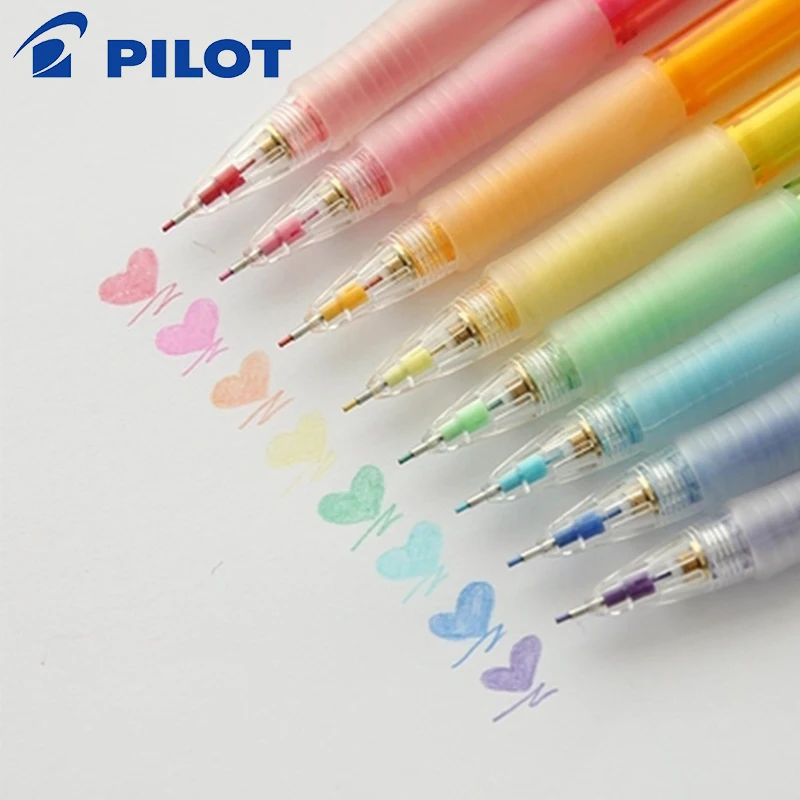 8 шт./лот Pilot HCR-197 Color Eno Mechanical Pencil Lead-0 7 мм | Канцтовары для офиса и дома