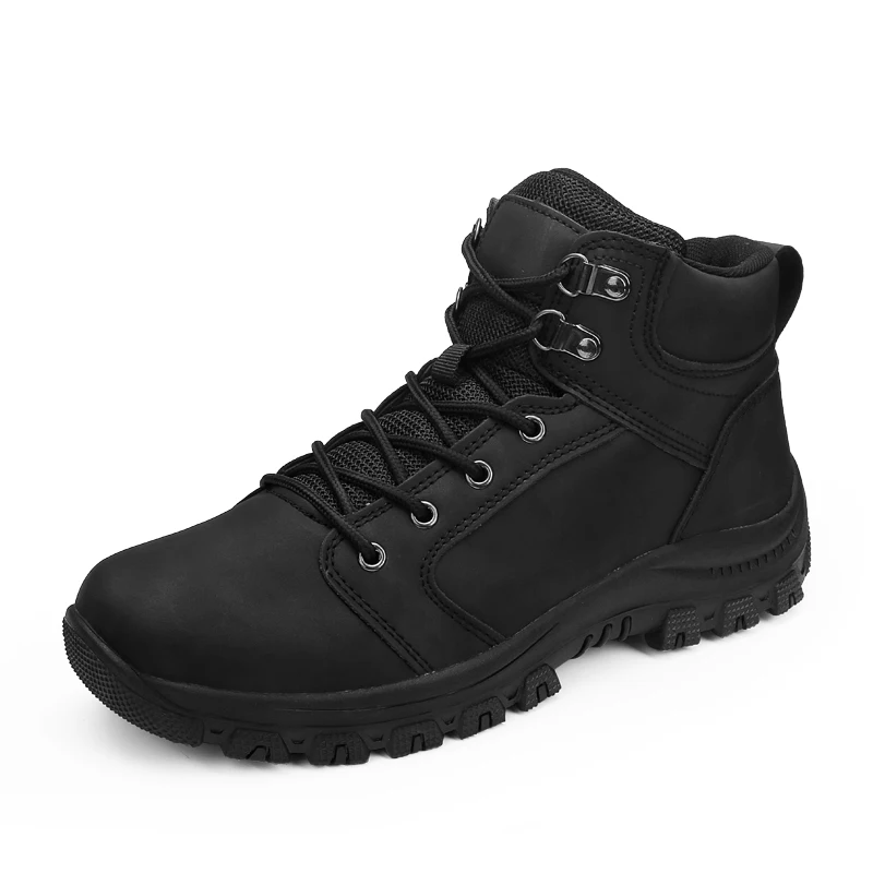 Size39 47 качественные кожаные мужские высокие ботинки нескользящая обувь на