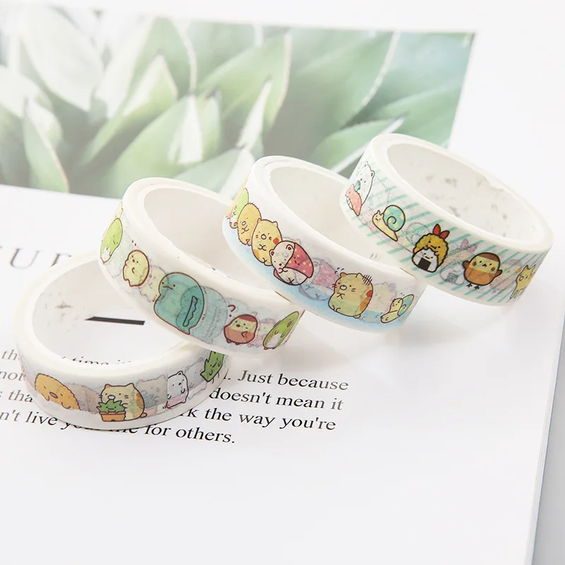 30 шт./лот 1 5 см тонкий широкий милые Сумико гураши Васи клейкие ленты клей DIY