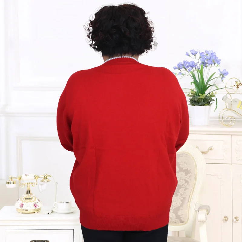 Middle-aged and old fashion oversize sweater PJ6035 |
