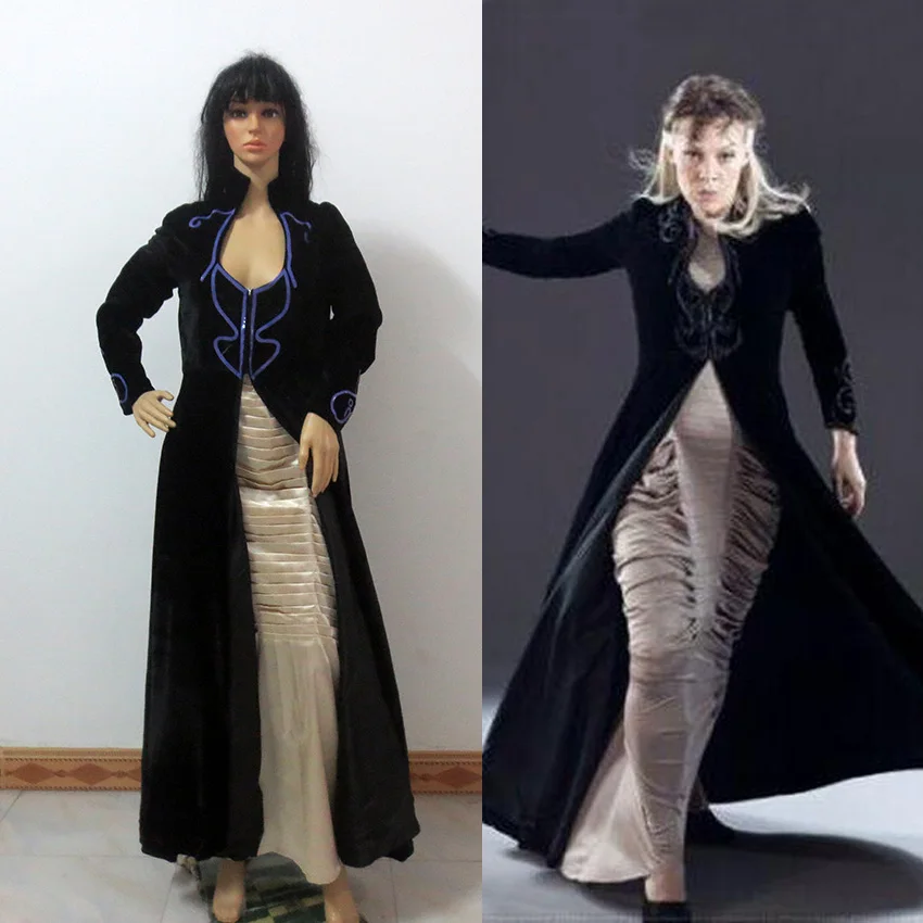 Movie Narcissa Black Malfoy Cosplay Costume Custom Made Free Shipping