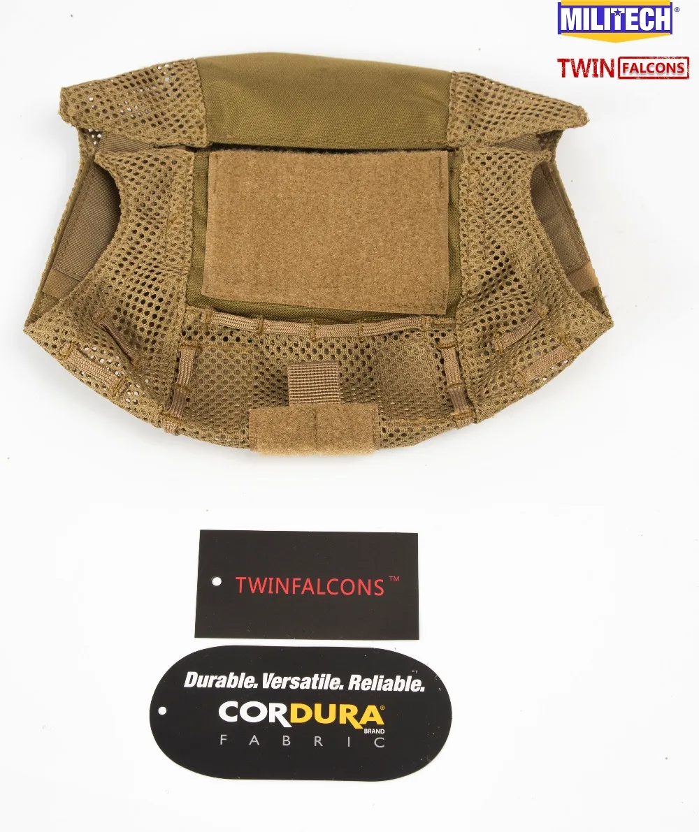 Тактический чехол на шлем MILITECH TWINFALCON Быстросохнущий баллистический 500D Cordura сетка