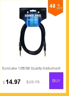 Sonicake 2 в 1 активный объем Винтаж Wah ЗВУК гитары педаль эффектов светодиодный светильник показывает QEP-01