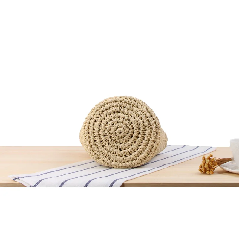 she said/ins 2018 Fashion New Deign Summer Beach Bag Straw Handmade Shoulder Smile Face Tassel Ball Crossbody | Багаж и сумки