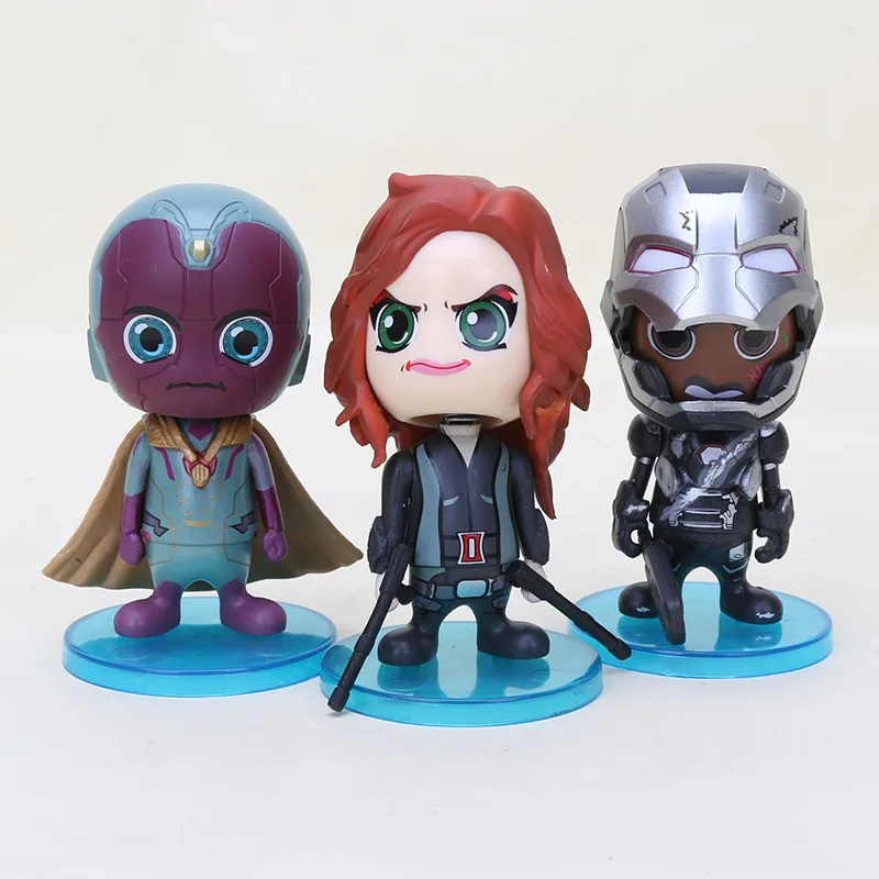 Высота каблука 10 см 6 шт./компл. Marvel игрушки Мстители завершающей thonas Доктор Странный Человек-паук фигурка капитан Марвел Кэрол Дэнверс модель куклы