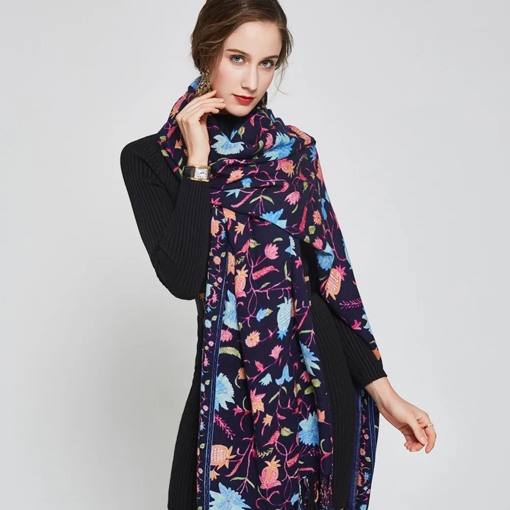 Женское теплое зимнее пончо с капюшоном шерстяные шарфы пышная накидка и накидки