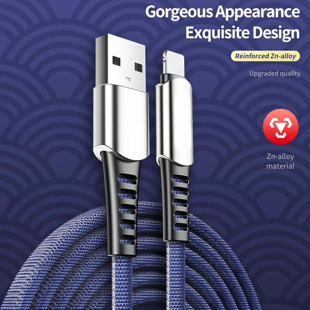 Металлический кабель для быстрой зарядки и передачи данных Цинковый Huawei P20 P30 Samsung