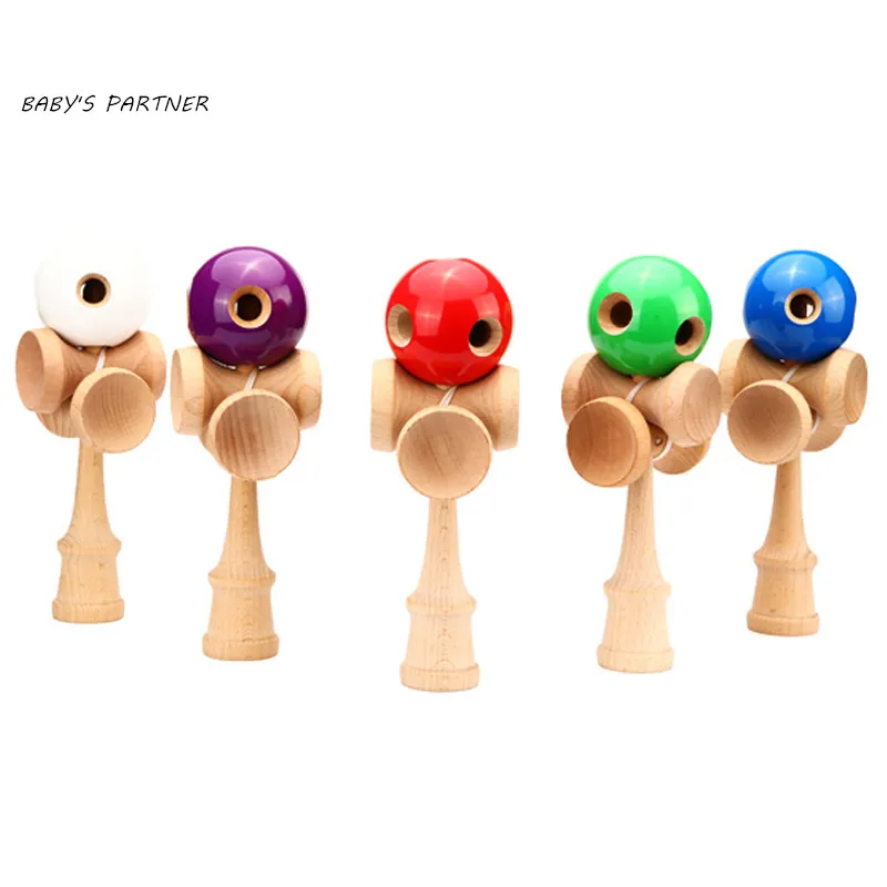 5 отверстий и 5 чашек деревянный Профессиональный Kendama Традиционная игрушка мяч игра PU крашеный пляжный мячик для жонглирования подарок для детей