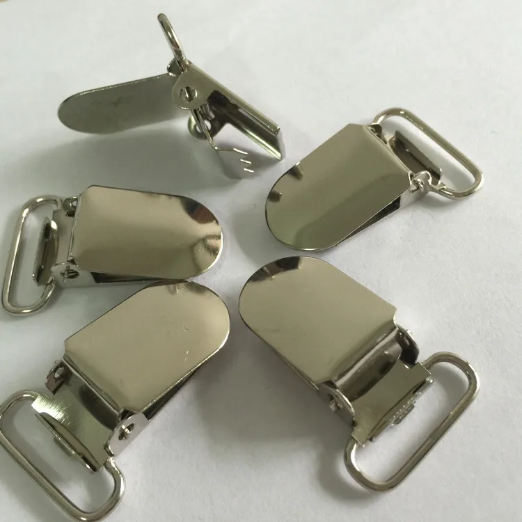 Новинка серебристые металлические зажимы 20 мм подтяжки соска ленточные