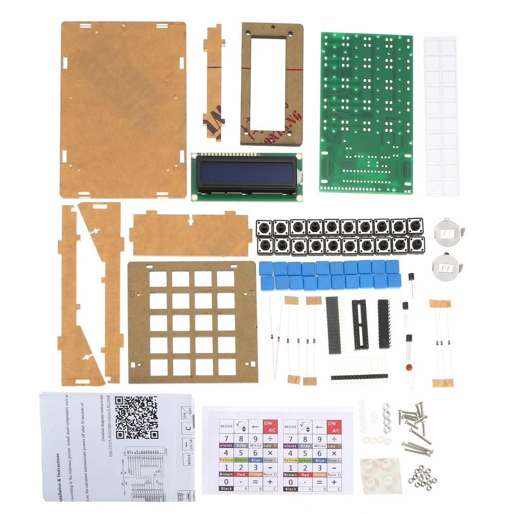 DIY Calculator Counter Kit with Acrylic Case LCD Display Multi-purpose Electronic Calculator Counter Electronics Computing images - 6