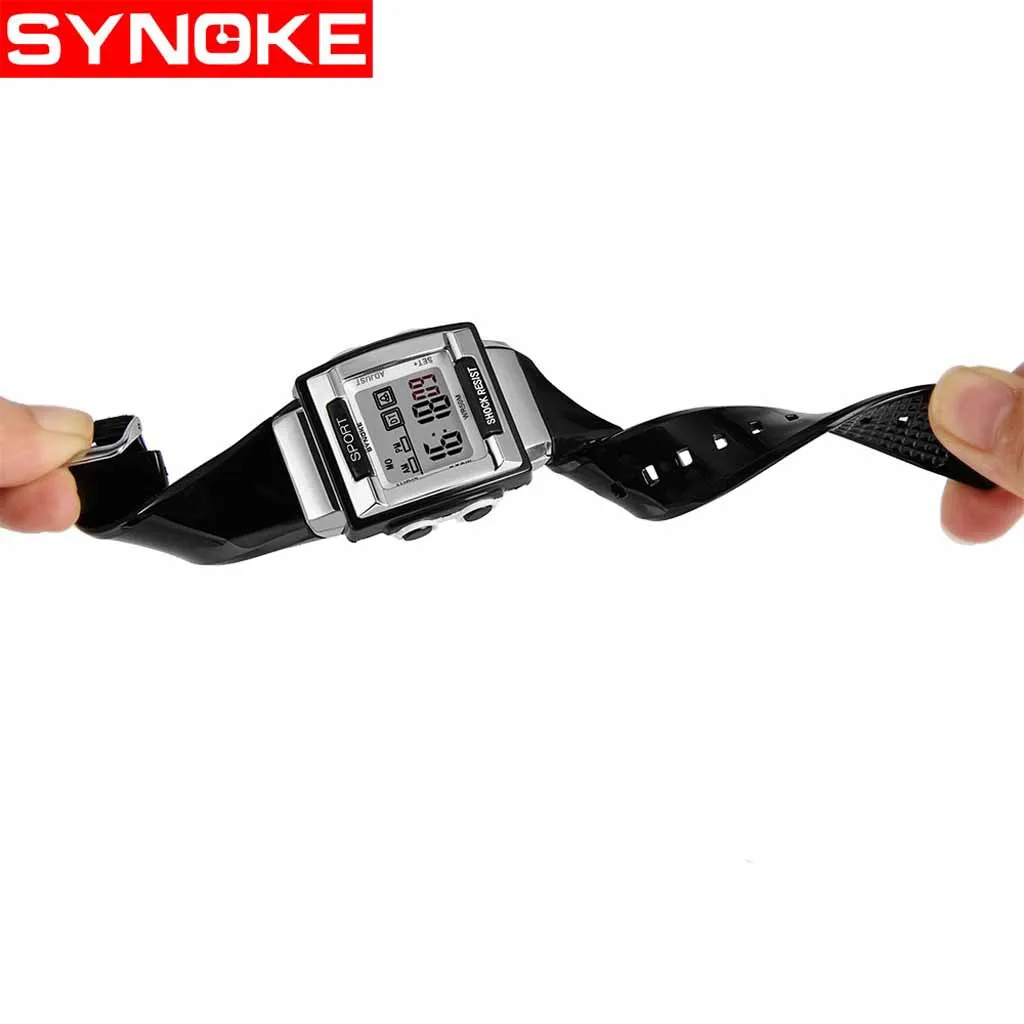 

SYNOKE Waterproof Children Boy Digital LED Quartz Alarm Date Sports Wrist Watch DROPSHIPPING New Arrival Hot Sales A4