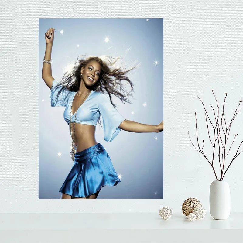 Изготовленный На Заказ Холст Бейонсе постер художественное украшение ткань