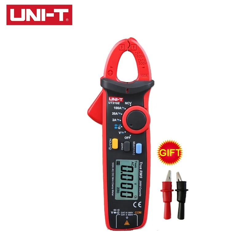 UNI-T UT210E True RMS мини цифровой AC/DC токоизмерители емкости тестер Авто Диапазон VFC емкость Бесконтактный мультиметр