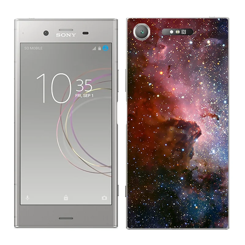 01 Защита для sony Xperia XZ1 5," Мягкий силиконовый чехол-накладка на заднюю панель телефона для sony Xperia XZ1 чехол s с пейзажами - Цвет: 01