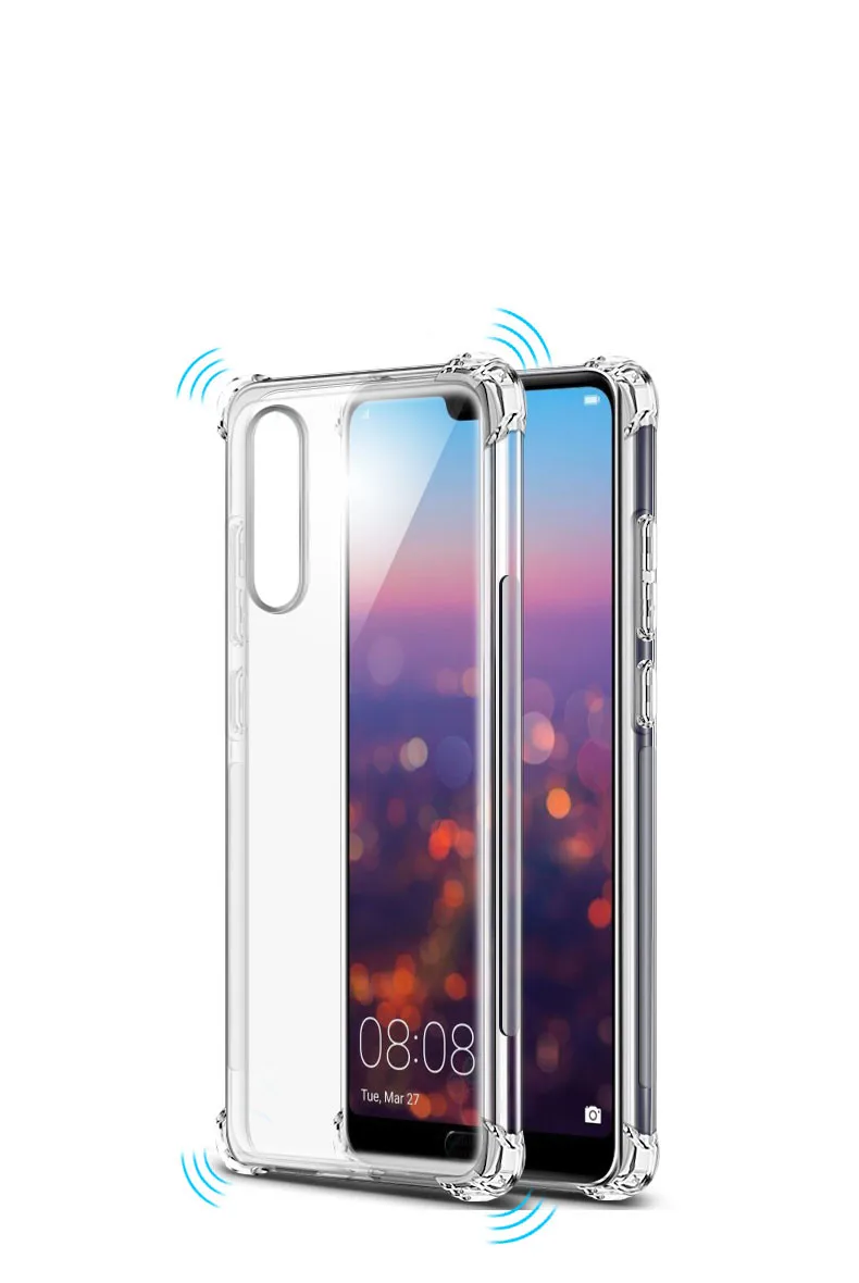 Чехол с "воздушной подушкой" huawei Honor View 30 20 20s 9X P30 P20 mate 30 20 Lite Nova 5T Pro прозрачный мягкий ТПУ противоударный чехол-накладка