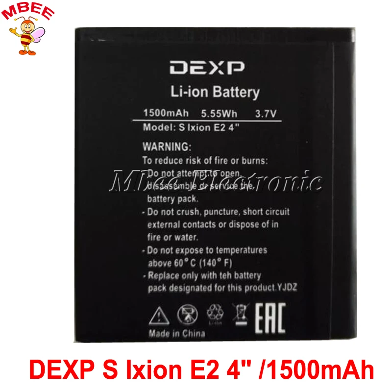 

1500mAh DEXP S Ixion E2 4 inch Battery For DEXP S Ixion E2 4" Accumulator High Quality