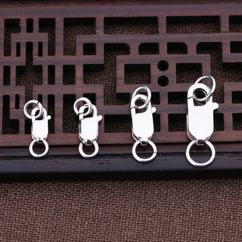925 Silver Color Plating Lobster Clasp Hooks for Necklace&Bracelet Chain DIY Fashion Jewelry Findings
