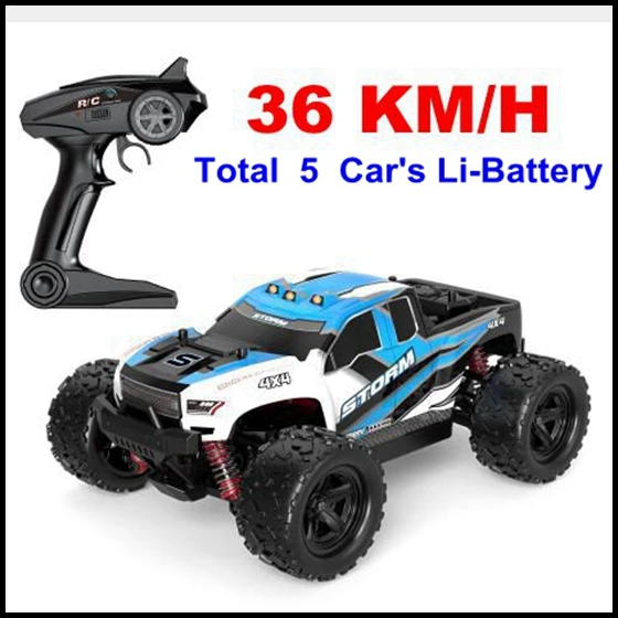 36kmh blue R301 5Bty 18301 36 км/ч n 55 км/ч 2,4 г 4WD RC высокоскоростной автомобиль высокоскоростной гоночный грузовик автомобиль внедорожник игрушки против a959-b a979-b rc автомобиль - Цвет: 36kmh blue R301 5Bty