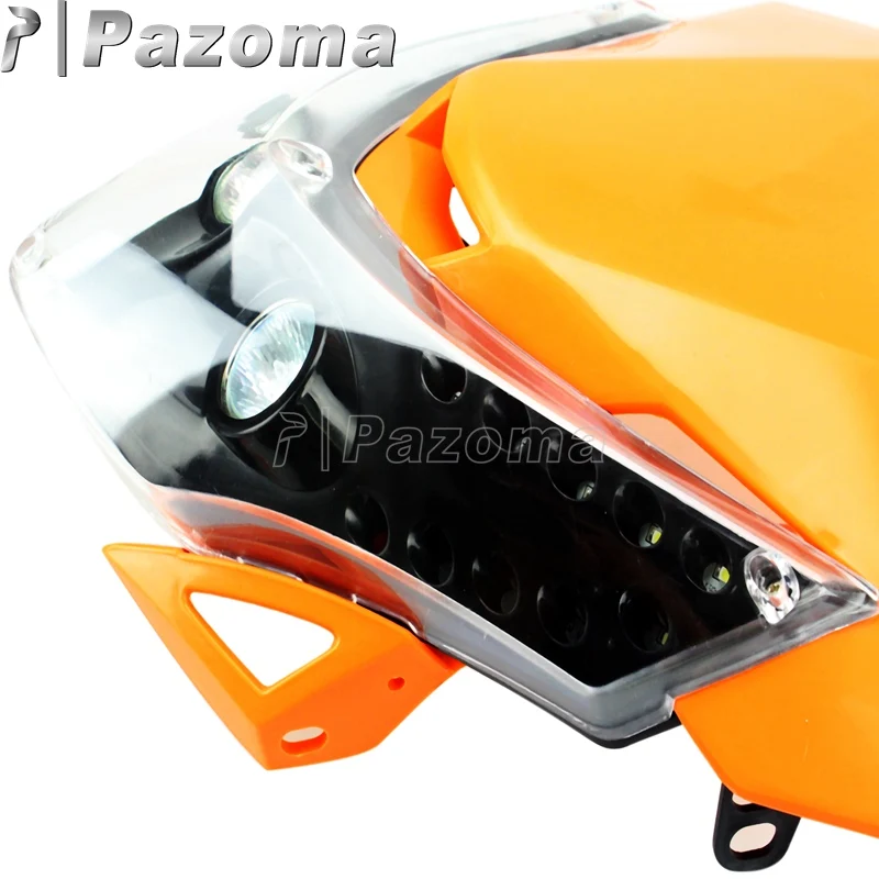 Налобный фонарь для мотокросса универсальная Светодиодная лампа 12 В Honda Suzuki Yamaha