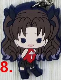 Fate/Grand Order Fate apocripha аниме Karna Mordred Astolfo Sieg Achilles Tohsaka Rin Jack-Потрошитель Beaneye резиновый брелок - Цвет: 08 Tohsaka Rin