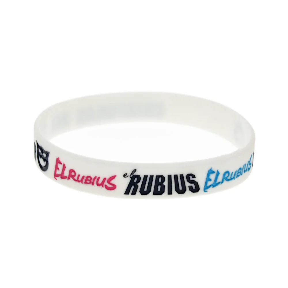 (OBH) 50 шт в наборе Rubius Omg Wristband силикона для взрослых Размеры белого цвета рекламных