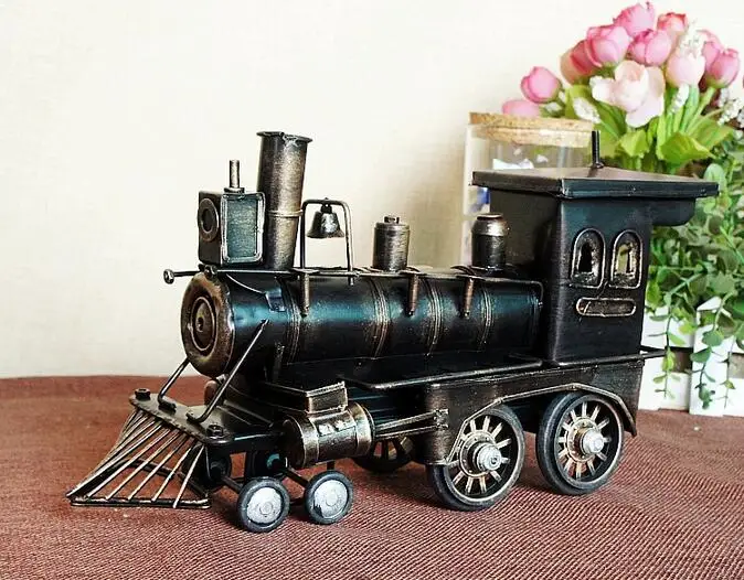 Детские Классические игрушки в винтажном стиле модель металлического парового