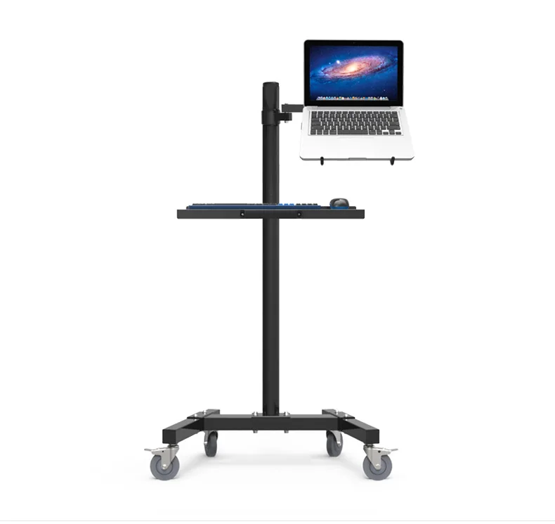 PS стенд-тележка с двойным креплением для монитора и ноутбука | Электроника