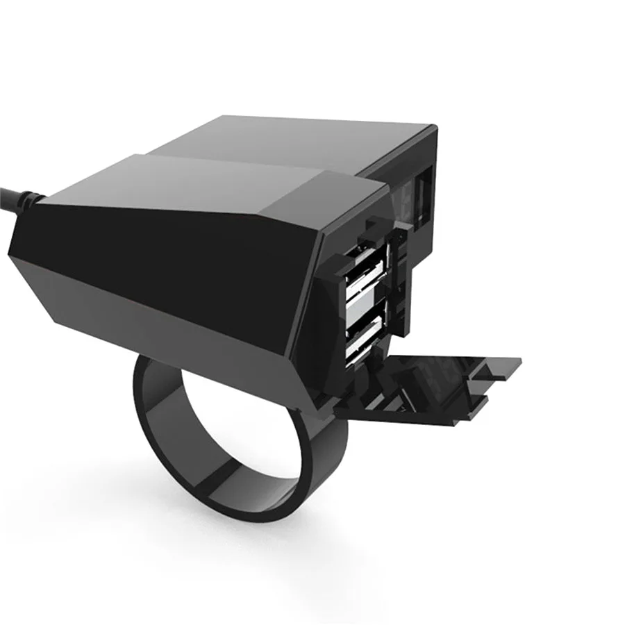 Зарядное устройство с двумя USB разъемами для телефона и gps навигатора