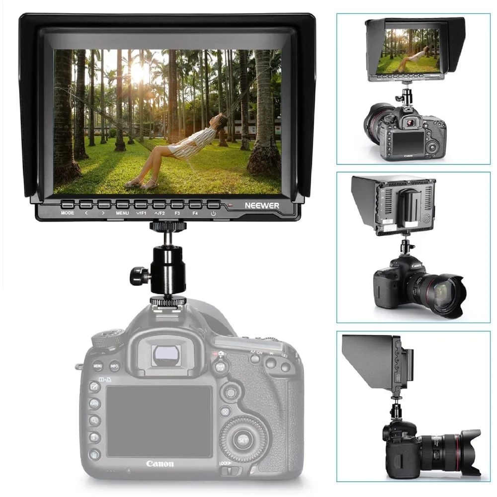 Neewer NW759 7 дюймовый 1280x800 IPS экран камеры полевой монитор 1 кабель для BMPCC AV FPV Sony Canon