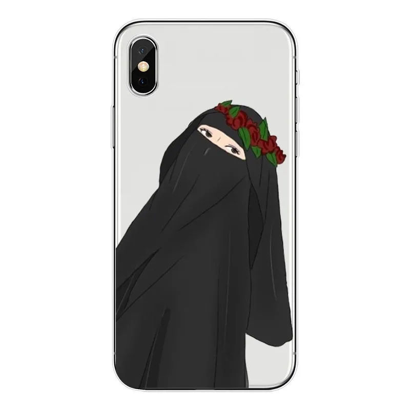 Islamico Muculmano Gril/Olhos De Luxo caixa ли телефон-де-чехол для телефона из мягкого силикона ТПУ