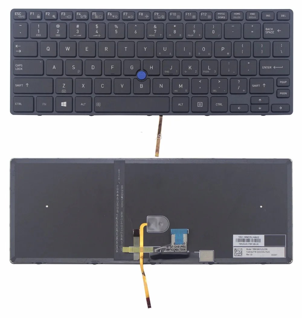 

New for Toshiba Tecra X40-D US Backlit Keyboard G83C000J75US TBM16N33USJ356