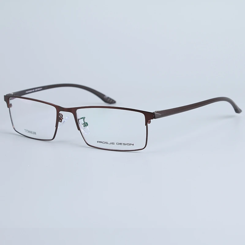 RS31001 coffee Belmon, оправа для очков, для мужчин, титановый сплав, компьютерная оптическая близорукость, Nerd, прозрачные линзы, очки для глаз, оправа для очков, для мужчин, RS31001 - Цвет оправы: RS31001 coffee