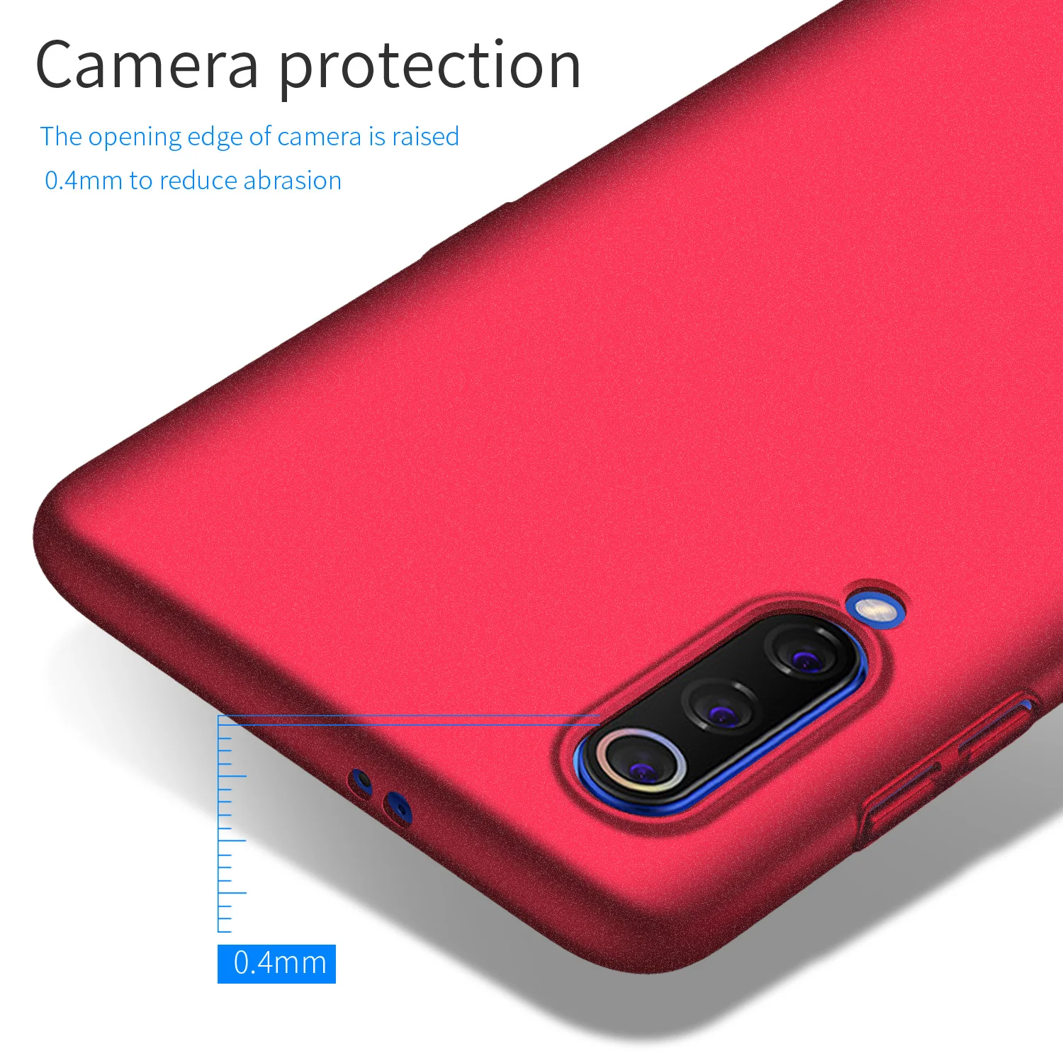 Чехол для Xiaomi Mi CC9 роскошный высококачественный Жесткий ПК тонкий чехол матовая