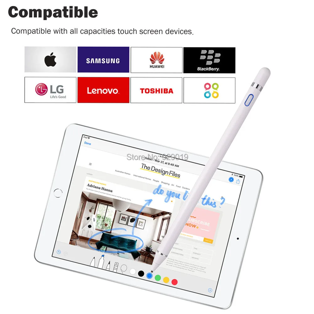 2018 для Apple Pencil iPad Pro 10 5 &quotiPad 12 9&quot 9 7 &quotНовый стилус сенсорного экрана емкостный
