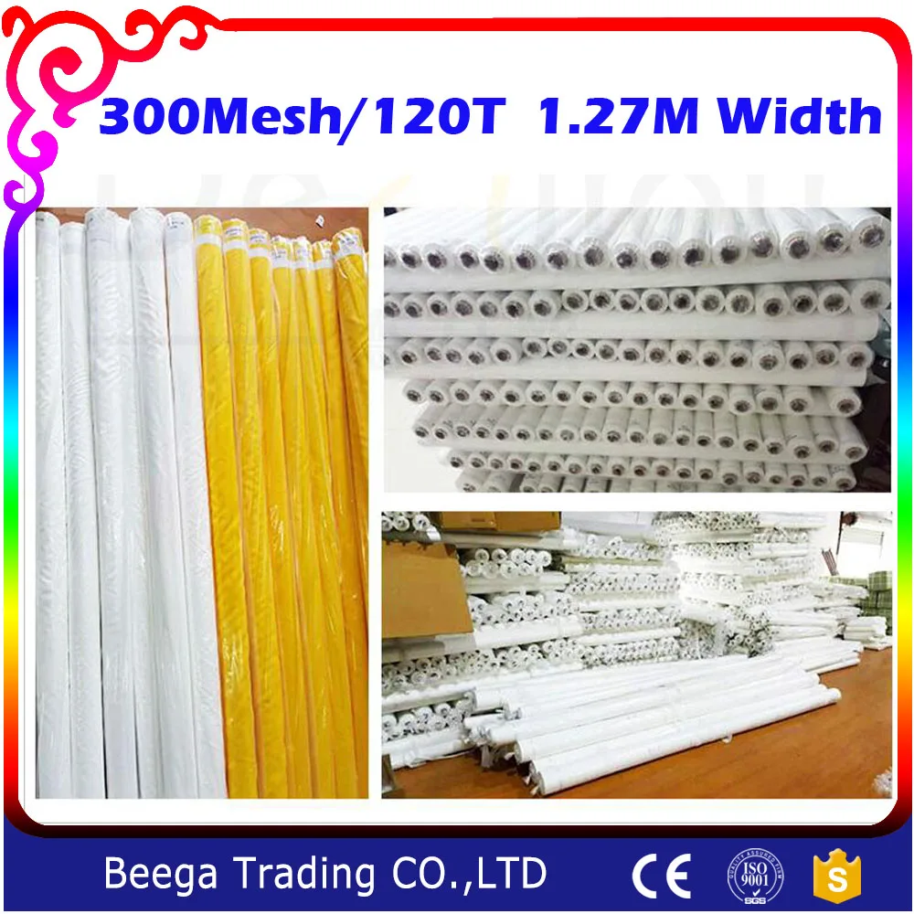 

DPP 300 Count(120T) Fabric White Color Screen Printing Mesh
