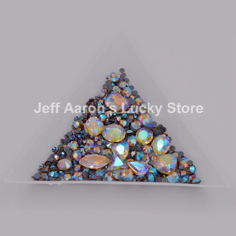 Смешанная Stlye 3D украшения для ногтей горный хрусталь блеск ногтей Jewelry аксессуары кристалл красота маникюр инструмент