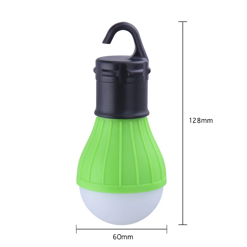 

Portable outdoor Hanging 3LED Camping Lantern Soft Light LED Camp Lights Bulb Lamp For Camping Tent Fishing 4 Colors AAA Battery